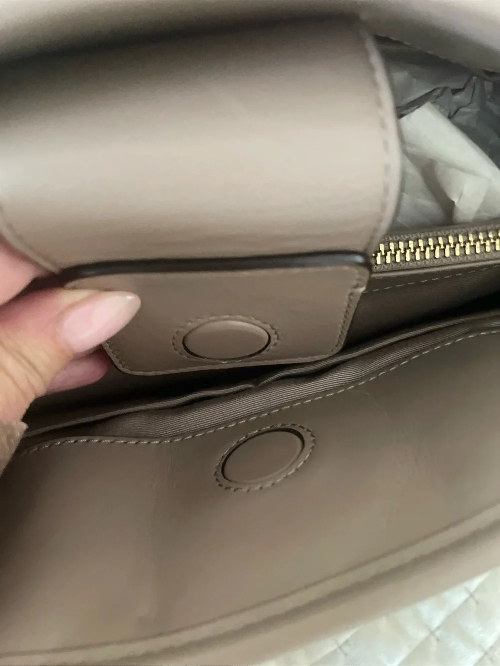 Coach structured quilted